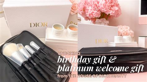 Dior platinum birthday gift